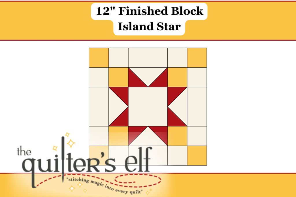 12″ Finished Block: Island&nbsp;Star