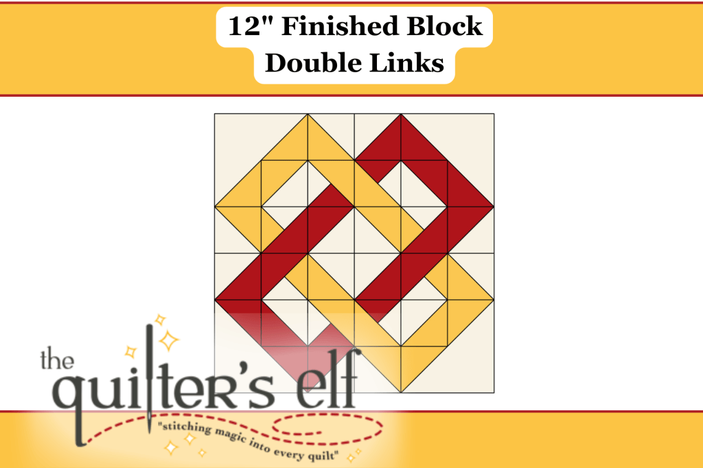 12″ Finished Block: Double&nbsp;Links